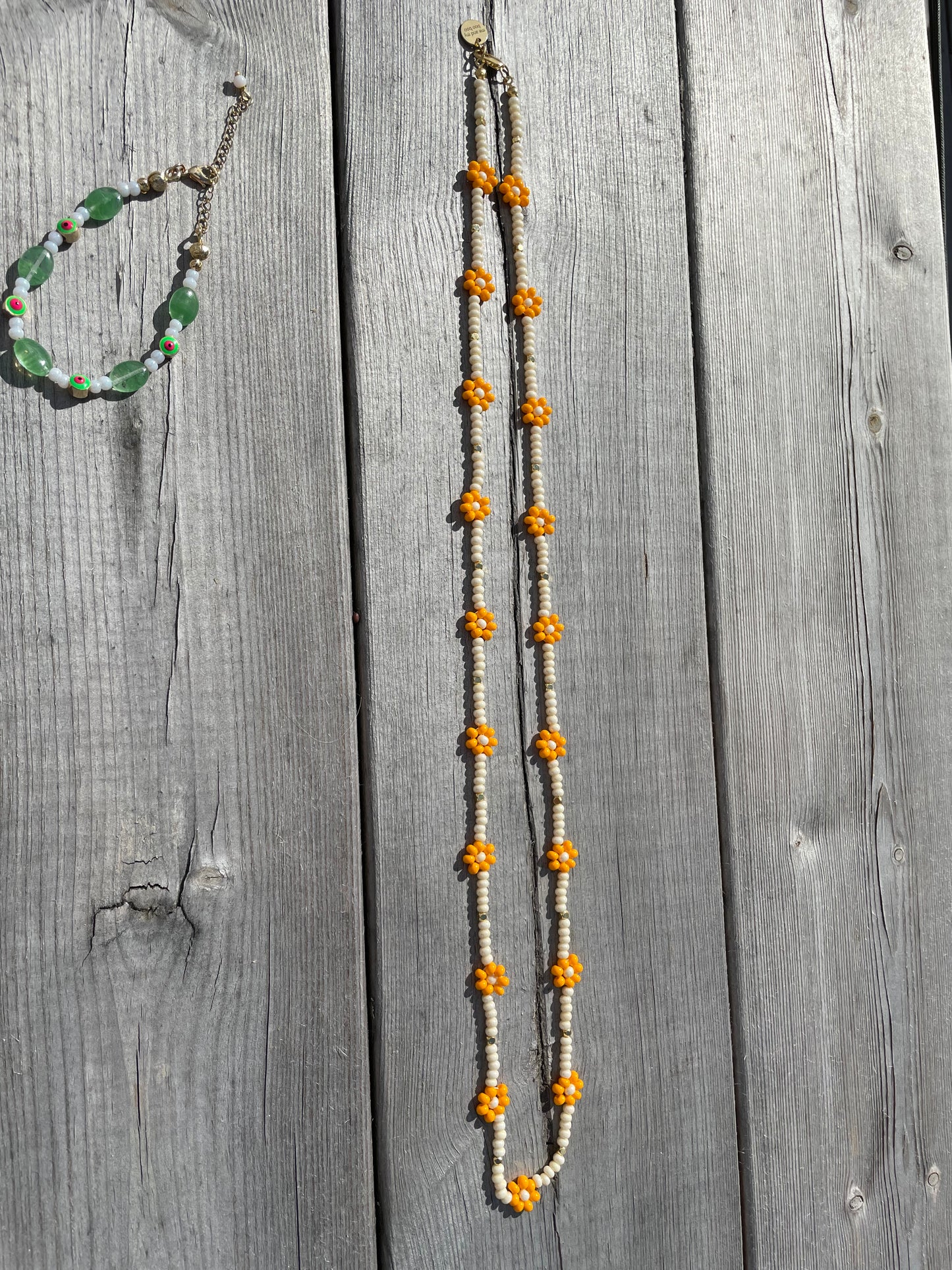 NINA long flower necklace