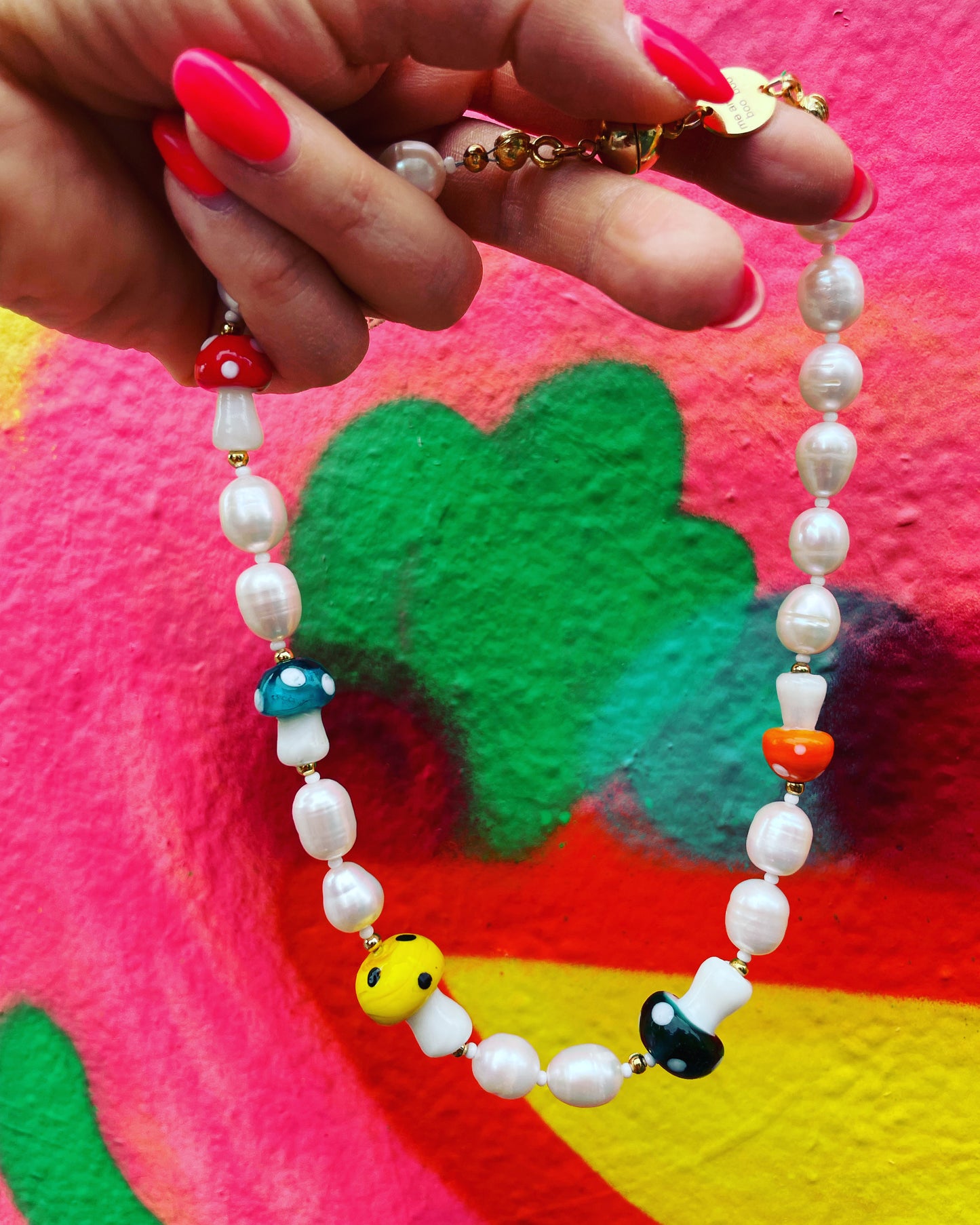 Mushroom necklace