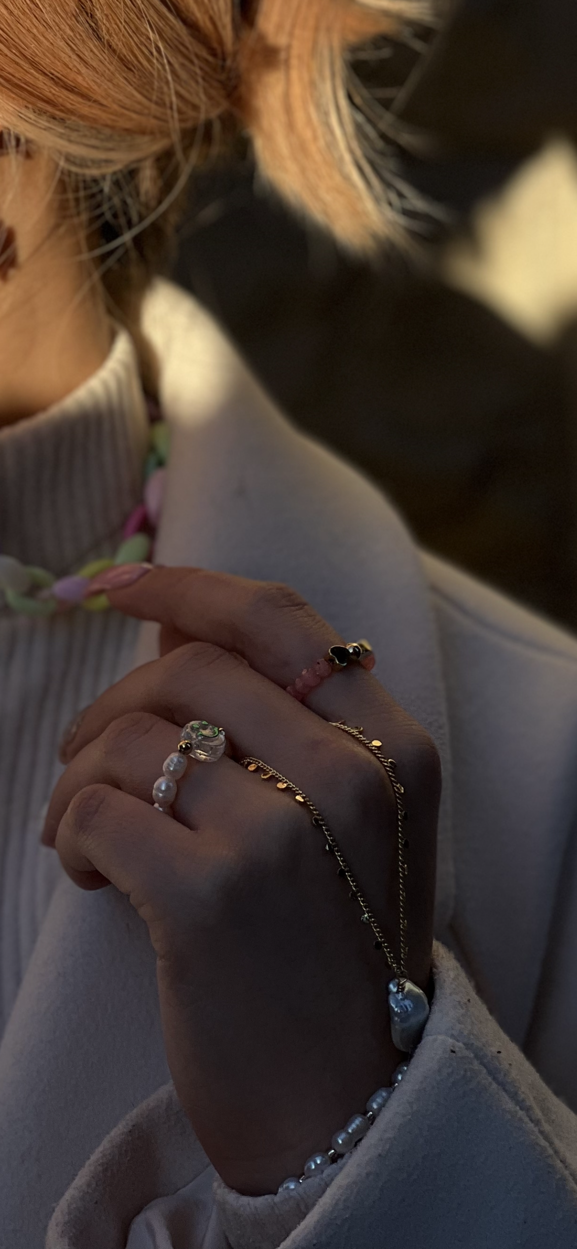 Smiley  freshwater pearl ring