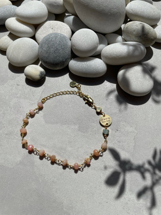 Pink Opal armband