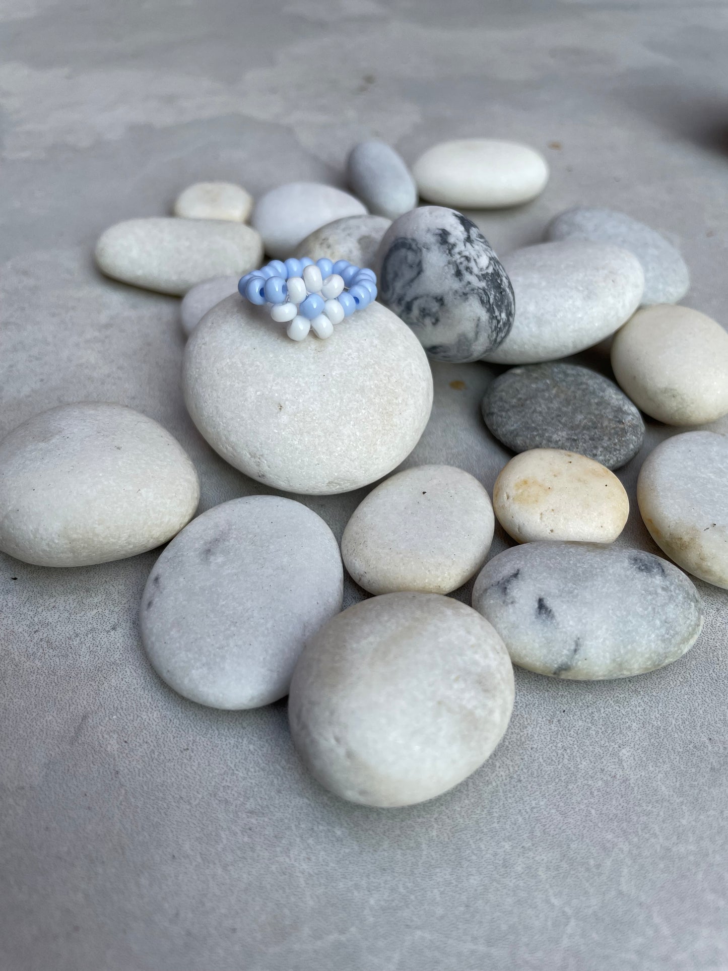 Flower rings - set of two
