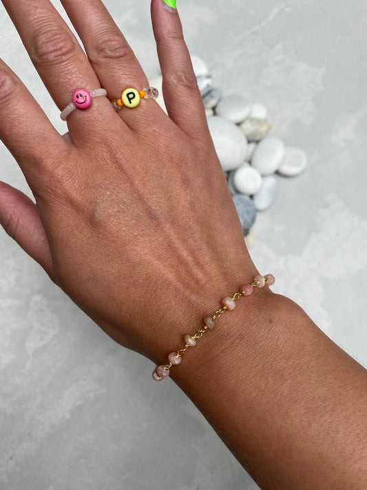 Pink Opal armband